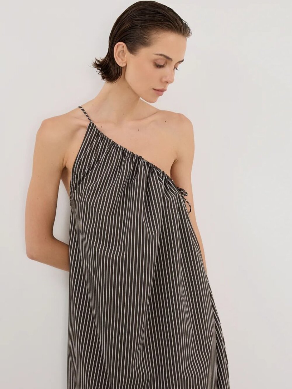 NWT DISSH Palma Bitter Choc Silk Blend Maxi Dress, Size US 4 - Picture 2 of 7